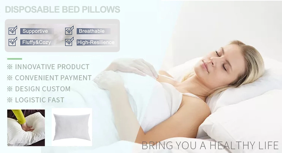 Wholesale Custom White Hospital Disposable Medical Nonwoven Hygienic Bed Pillow